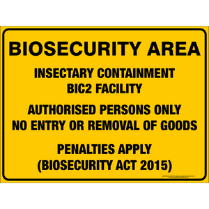 Bio-security Area Insectary Containment