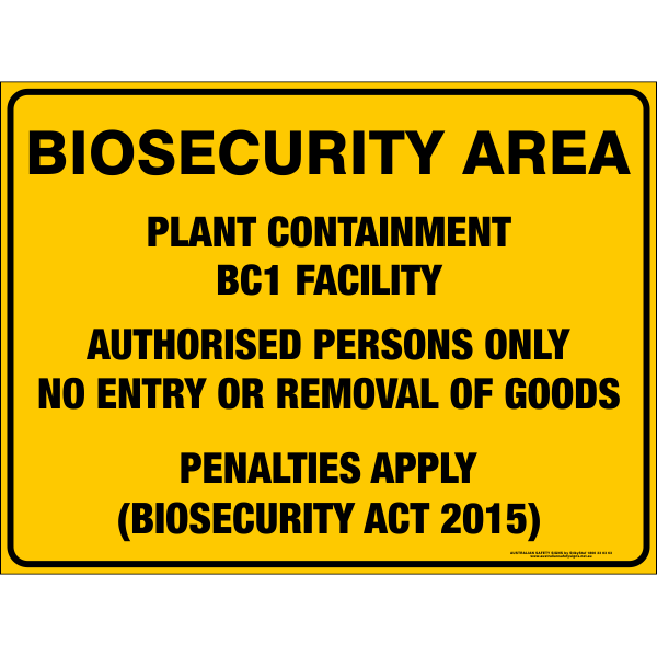 Bio-security Area Plant Containment