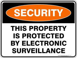 Security - This property is protected by electronic surveilance