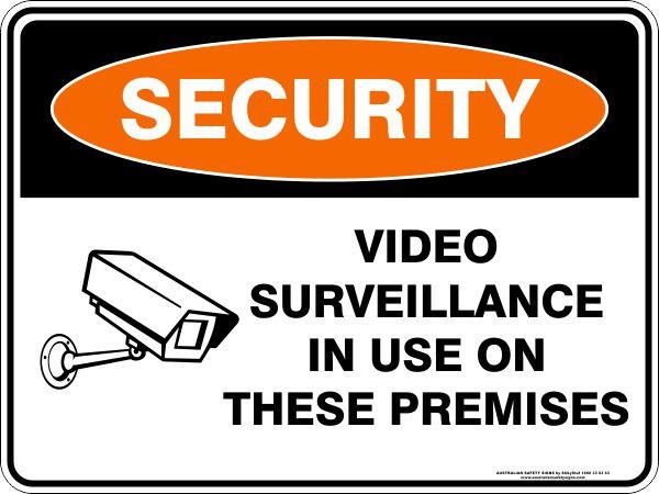 Security - Video surveillance in use on these premises
