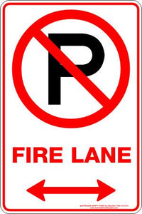 Parking & No Parking - Fire lane