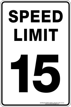 Parking & No Parking - Speed Limit 15km