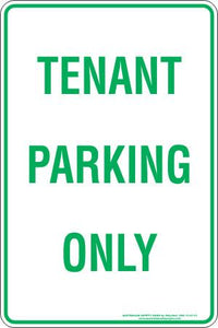 Parking & No Parking - Tenant parking only
