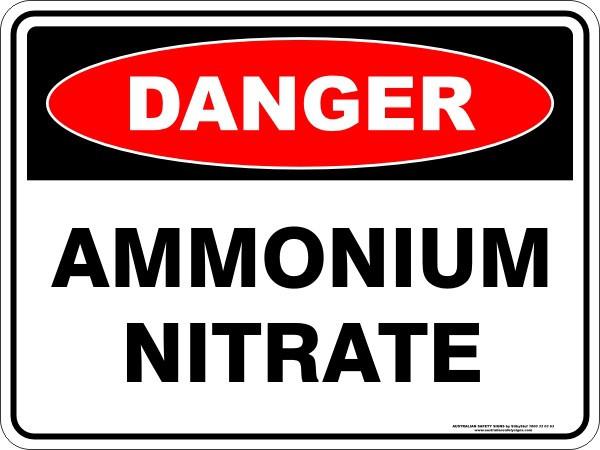 Danger - Ammonium Nitrate