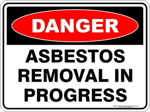 Asbestos  - Asbestos removal in progress