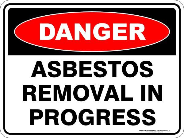 Asbestos  - Asbestos removal in progress