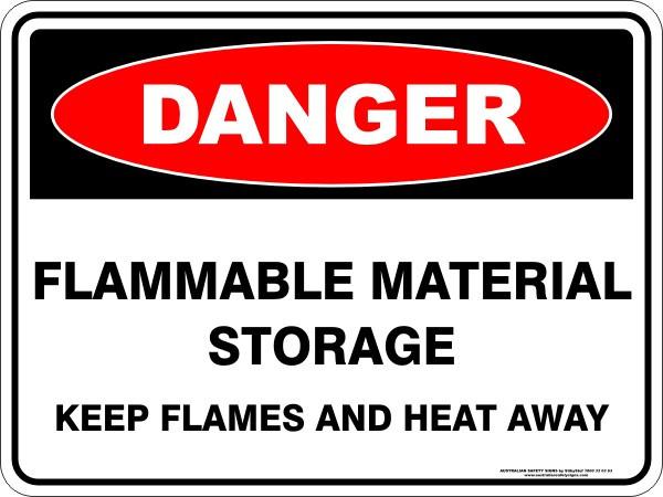 Danger - Flammable Material Storage