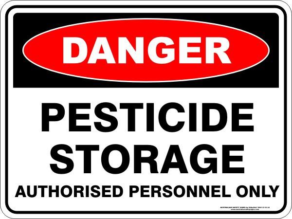 Danger - Pesticide storage