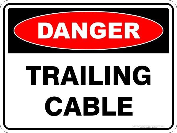 Danger - Trailing cable