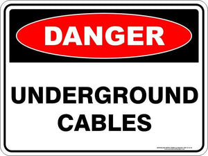 Danger - Underground cables
