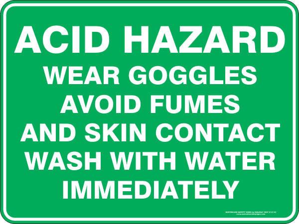Emergency - Acid hazard