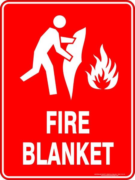 Fire - Fire blanket with image