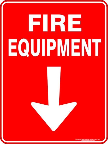 Fire - Fire equipment below