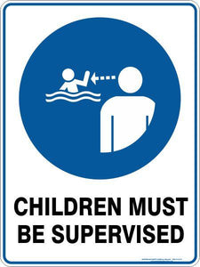 Mandatory - Children must be supervised