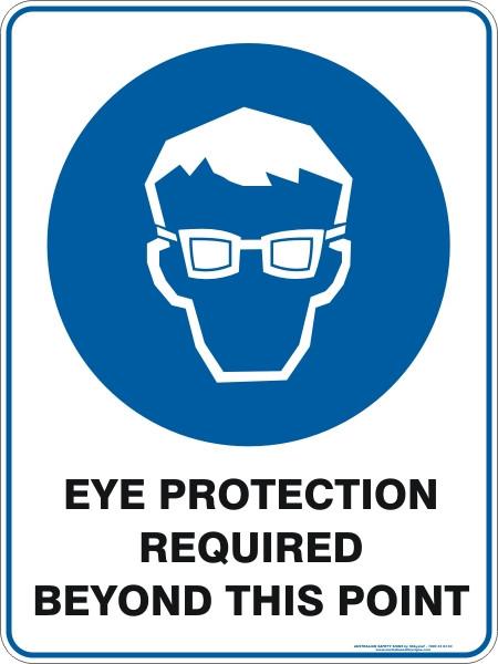 Mandatory - Eye protection required beyond this point