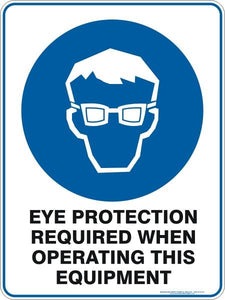 Mandatory - Eye protection required when operating