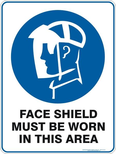 Mandatory - Face shield must be worn in this area
