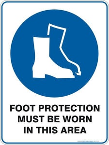 Mandatory - Foot protection must be worn in this area