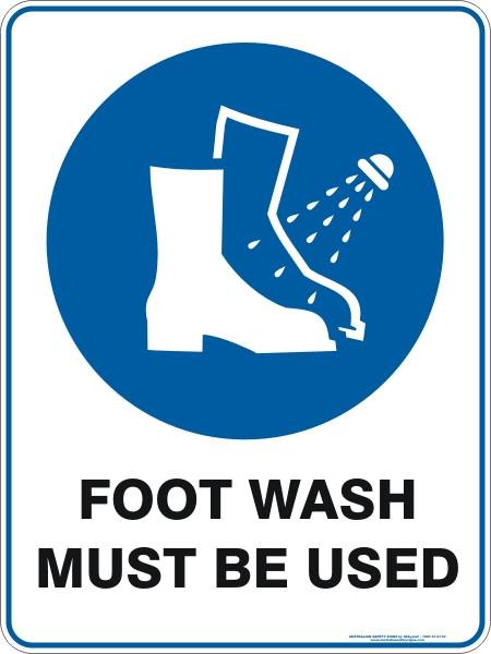 Mandatory - Foot wash must be used