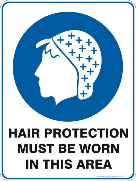 Mandatory - Hair protection must be worn in this area