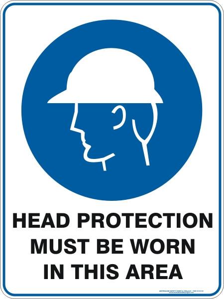 Mandatory - head protection must be worn in this area