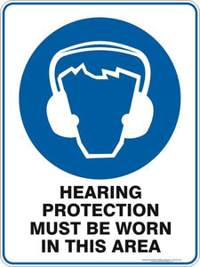 Mandatory - Heaing protection must be worn in this area