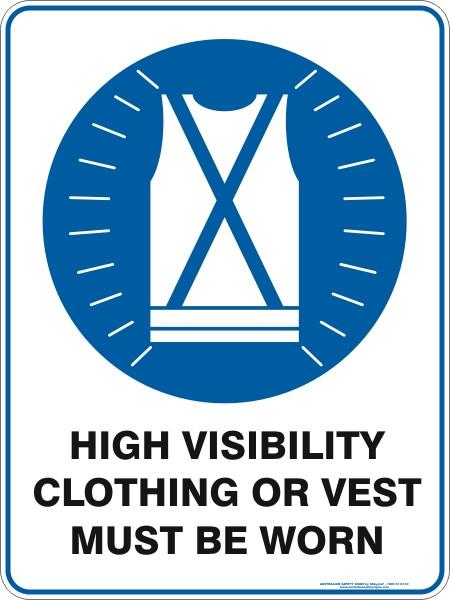 Mandatory - High Visibility clothing or vest must be worn