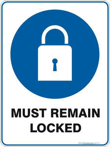 Mandatory - Must remain locked