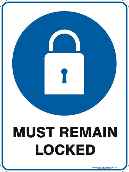Mandatory - Must remain locked