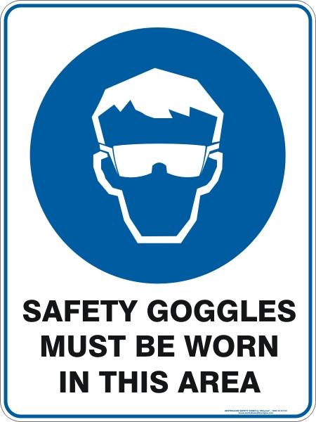 Mandatory - Safety goggles must be worn in this area