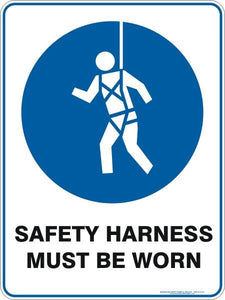 Mandatory - safety harness must be worn