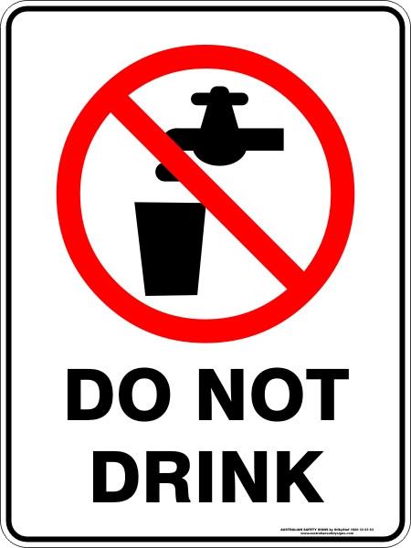 Prohibition - Do not drink