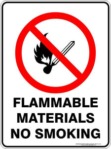 No Smoking - Flammable material