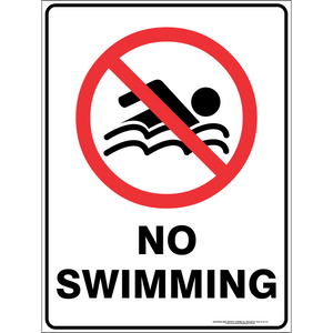 Prohibition - No swimming