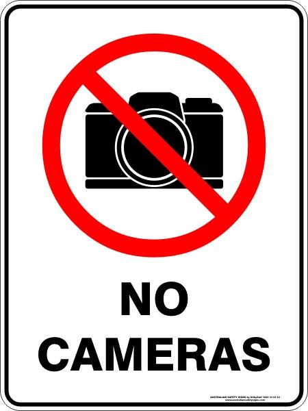 Prohibition - No cameras