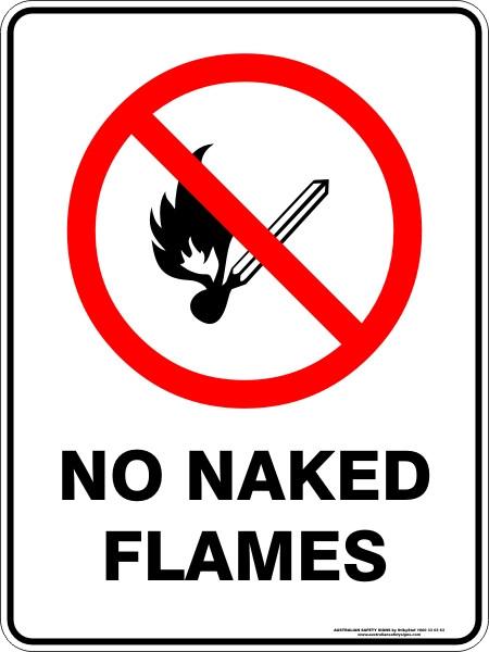 Prohibition -  No naked flames