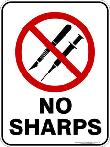 Prohibition - No sharps