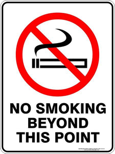 No Smoking - Beyond this point