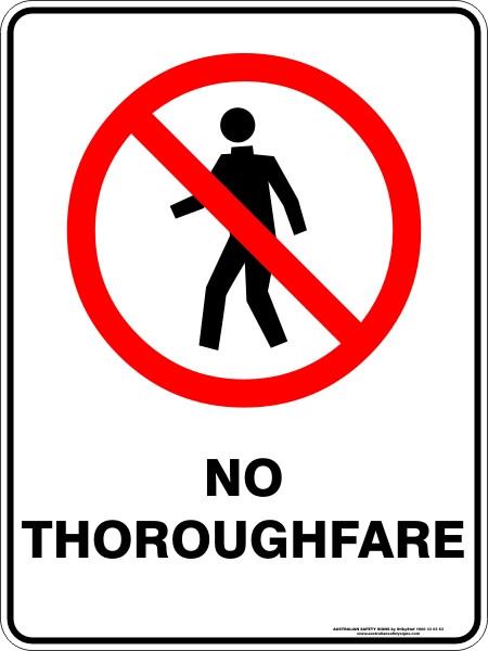 Prohibition - No thoroughfare