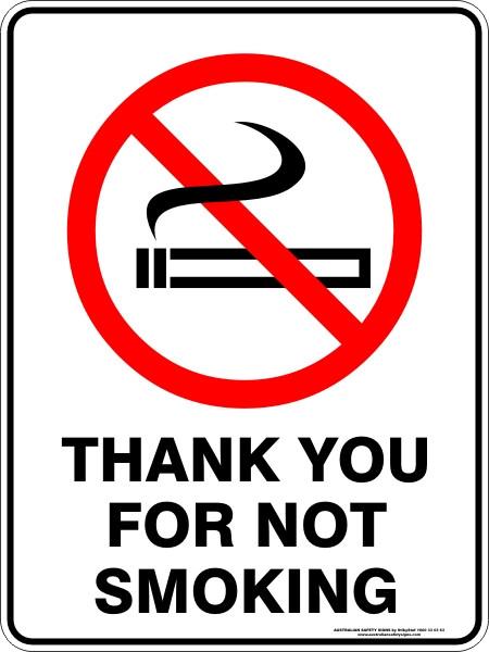 No Smoking -  Thank you for not smoking