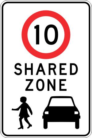 Parking & No Parking - Shared zone