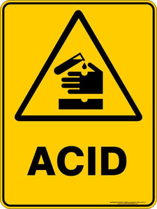 Warning - Acid