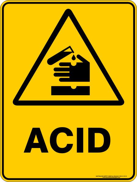 Warning - Acid