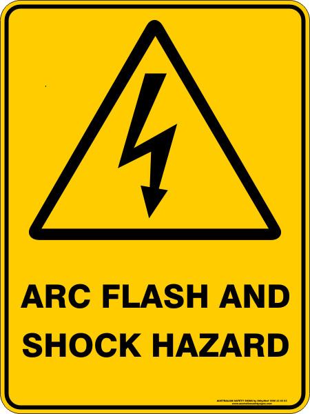 Warning - ARC Flash and shock hazard