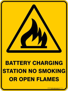 Warning - Battery chargining station