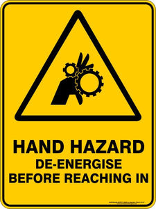 Warning - Hand hazard