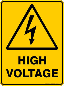 Warning - High voltage