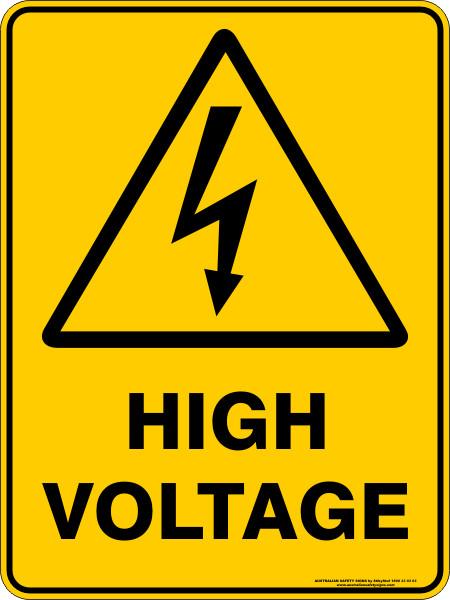 Warning - High voltage