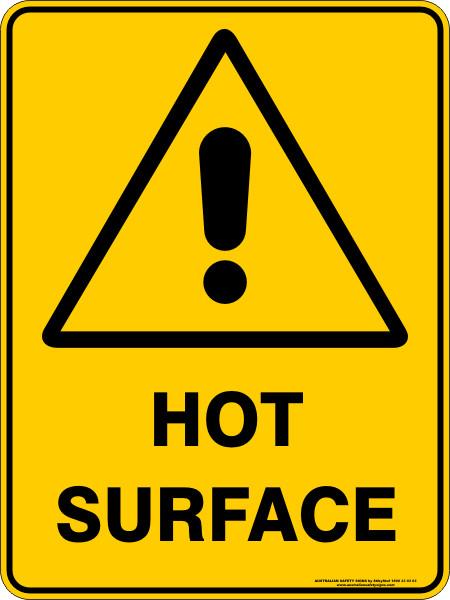 Warning - Hot surface