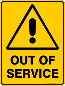 Warning - Out of service